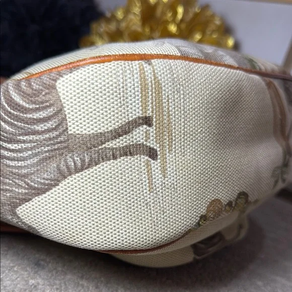 Etro Canvas and Leather Crossbody with Safari Animal Print - Picture 5 of 9